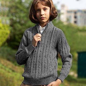 grey boys sweater