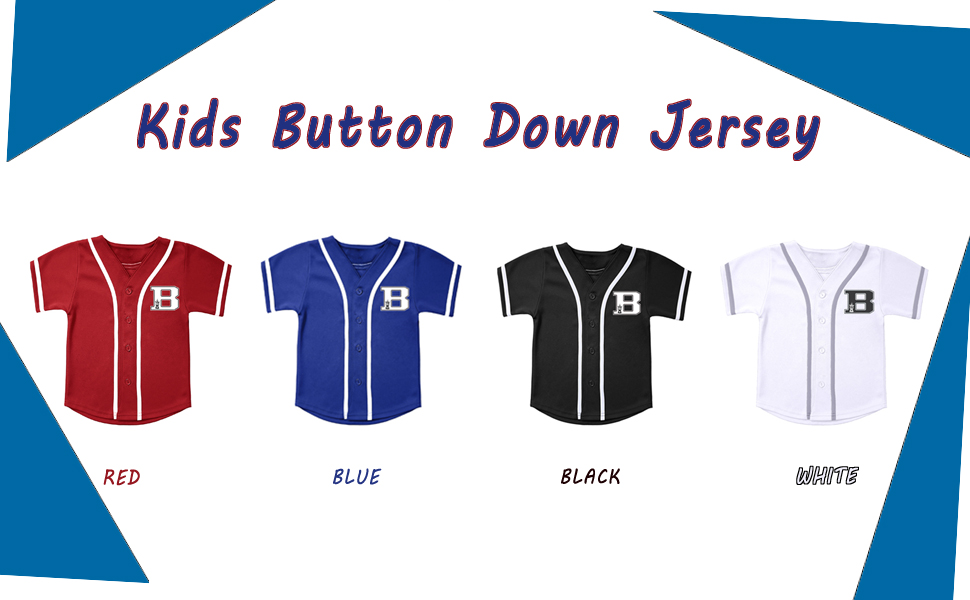 Kids baseball jersey  BASEBALL JERSEYS KIDS BOYS GIRLS JERSEYS