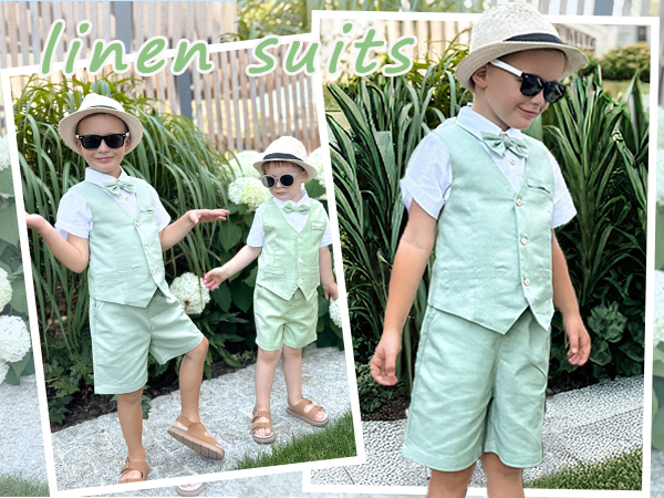 boys linen suits