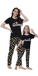 Mother and Me Family Matching Pajamas Mother and Daughter Pajamas Cute Pajamas