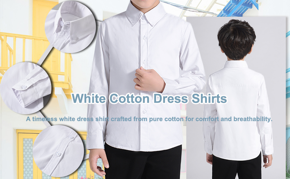 Boy White Dress Shirts