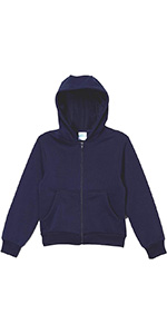 uniform fleece zip up hoodie unik