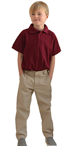 Boys Uniform Pants adjustable waist 