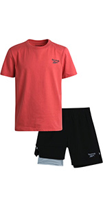 tshirt & comp shorts 2p