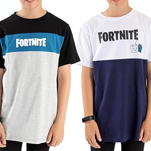 Fortnite Color Block Logo Boy&#39;s T-Shirt