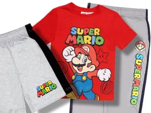 super mario bros apparel clothing set t-shirt pants shorts