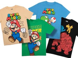 Super mario bros nintendo t-shirt t-shirts color