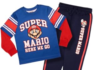 Super Mario Bros Long Sleeve T-Shirt Pant