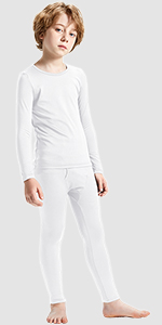 Thermal Underwear for Boys, Thermal Long Johns Set with Shirt & Pants