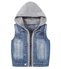 Boys Sleeveless Denim Jacket