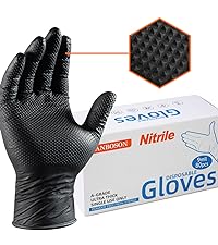 black nitrile gloves thick gloves heavy duty