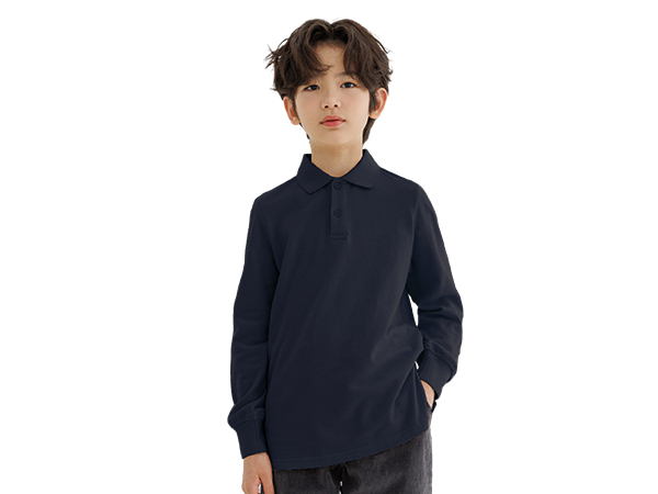 kids long sleeve polo