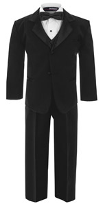 Tuxedo, wedding, formal, set, boy, black, white