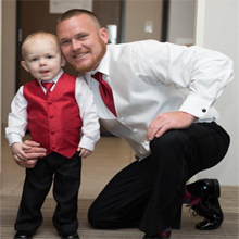 Red, vest set, wedding, formal, tie, boy