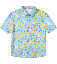 Boys Easter Button Down Shirt