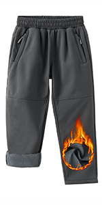 HIBETY Kid''s Fleece Lined Pants