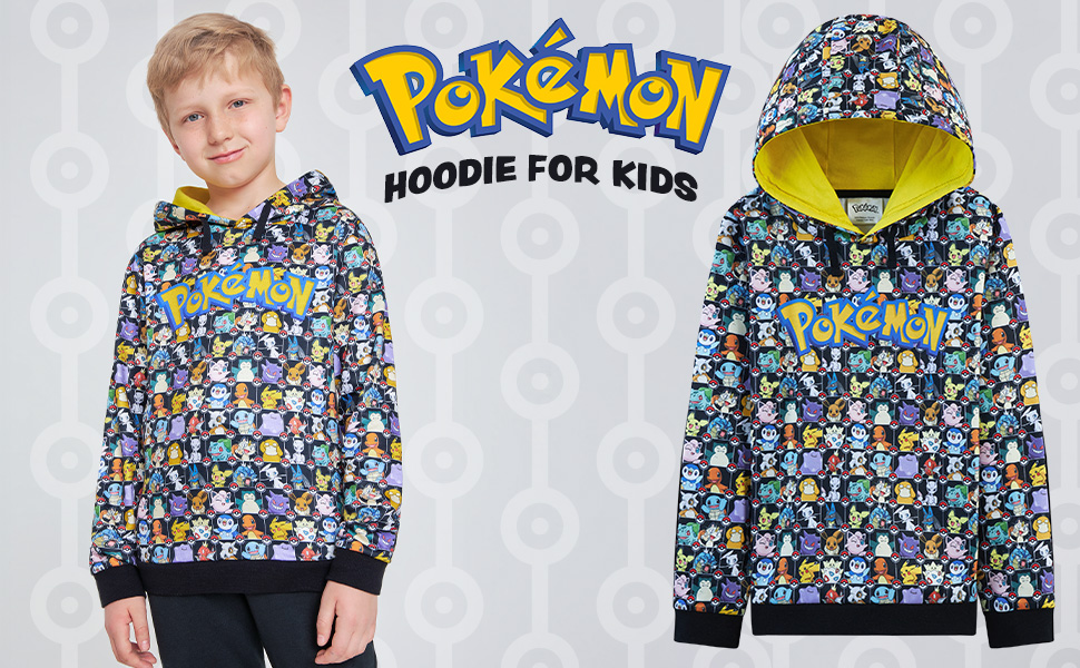 Pokemon Kids Hoodie for Teenagers and Boys Hoodies 