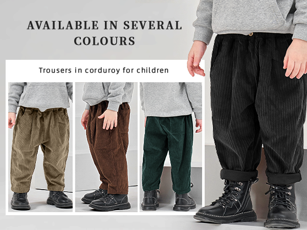 Toddler boys corduroy pants