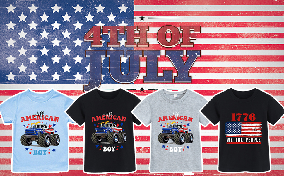 Boys American Flag Tshirts 