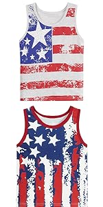 toddler boys aemrican flag t shirt 4th fo july tank top memorial day flag day red white blue