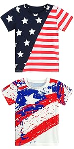 kids boys girls american flag t shirt memorial day 4th of july tee independence flag day clothes