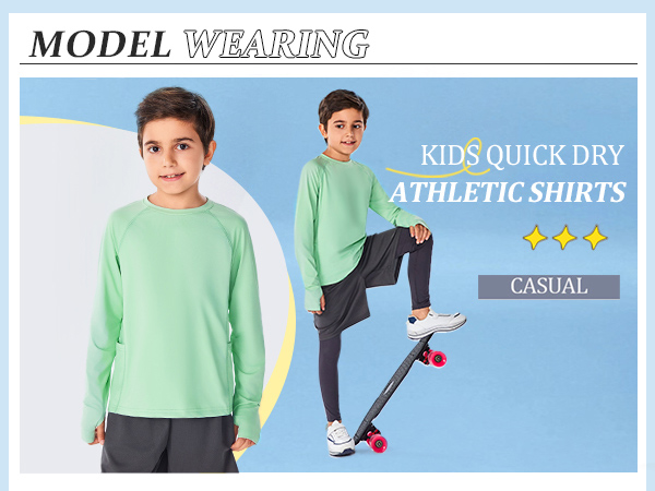 Boys Quick Dry Athletic Shirts