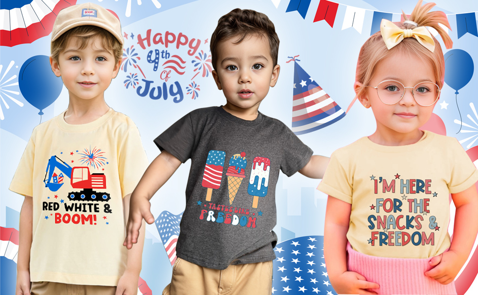 4th of July shirt kids