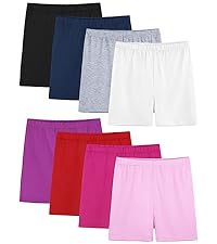 8 Pack Girls Bike Shorts