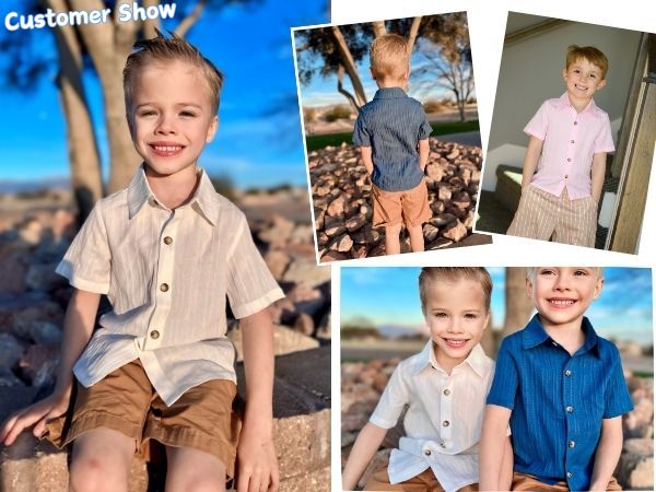 boys short sleeve button down shirt boys beach shirt boys summer clothes boys easter shirts