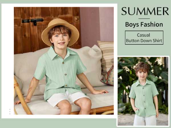 boys short sleeve button down shirt boys linen shirt boys easter shirt boys beach shirt 