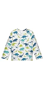 dinosaurs boy rash guard shirt