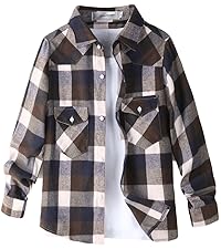 boys flannel casual shirts