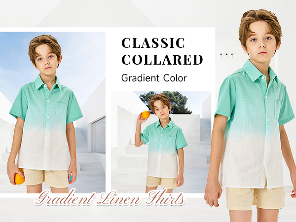 Boys Short Sleeve Oxford Shirt