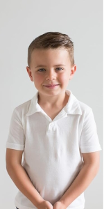 boys made in usa cotton polo shirt for school