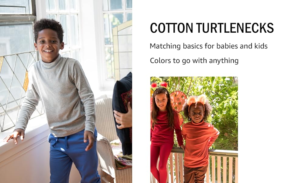 leveret, cotton turtleneck, kids basics, halloween