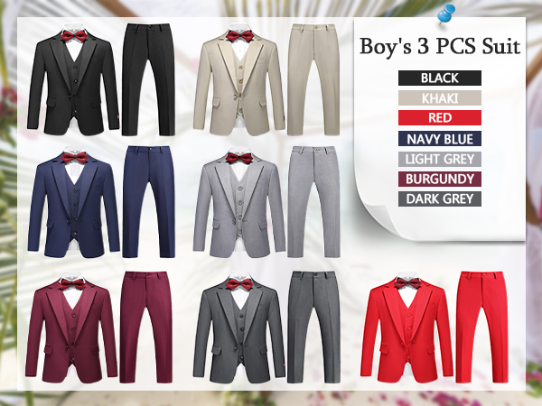 colors of boys suit