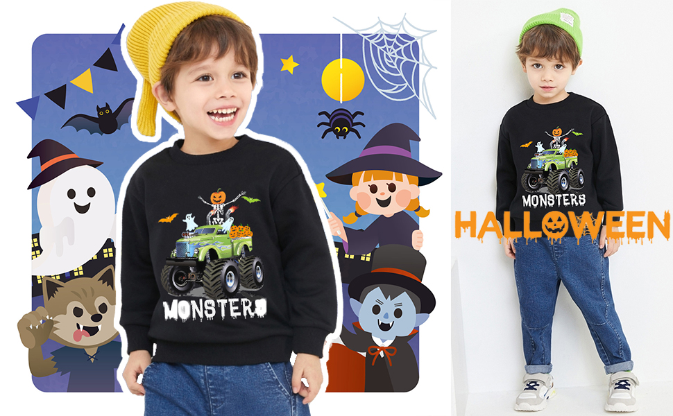 big boys halloween nightgown, big boys skeleton pj, big girls pajamas, glow sweatshirt kids