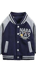 Kids Varsity Jacket Big Boys Baseball Jacket Bomber Coat