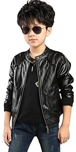 boys leather coat