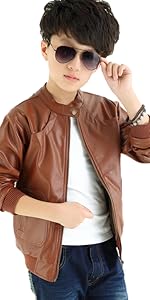 boys leather jacket