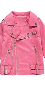 girls faux leather jacket