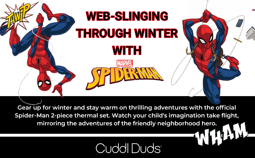 web slinging through winter with spiderman