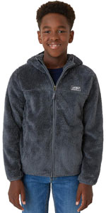 Kids'' Full Zip Ultra Soft Sherpa Fleece Hoodie