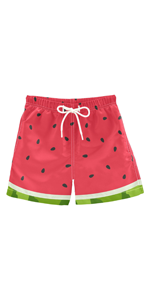 Watermelon Boys Swim Trunks