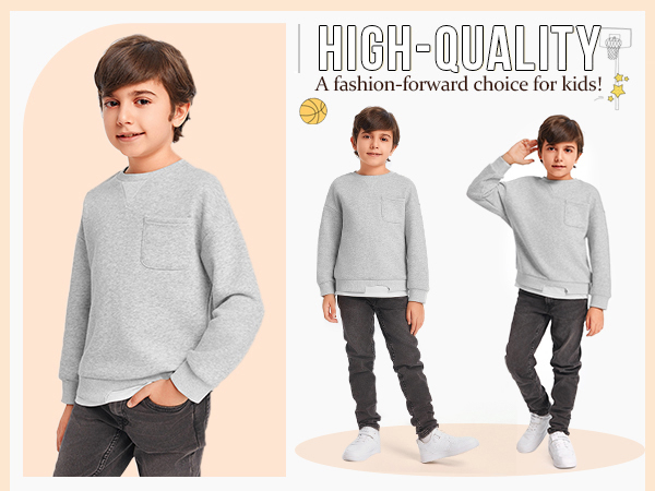 Boys Fleece Crewneck Sweatshirts