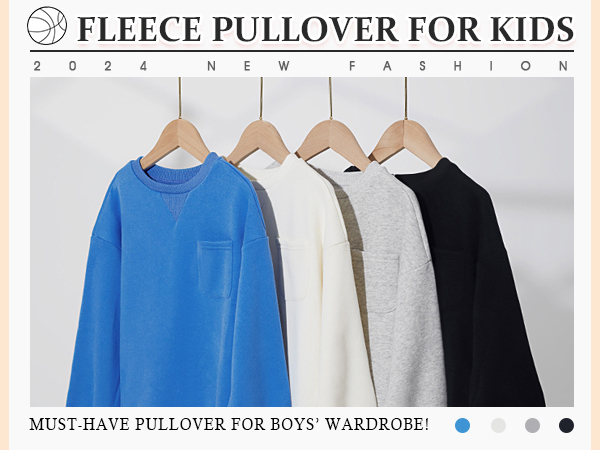 Boys Fleece Crewneck Sweatshirts