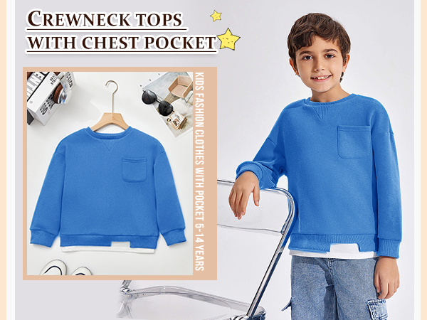 Boys Fleece Crewneck Sweatshirts