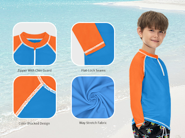 boys summer rashguard