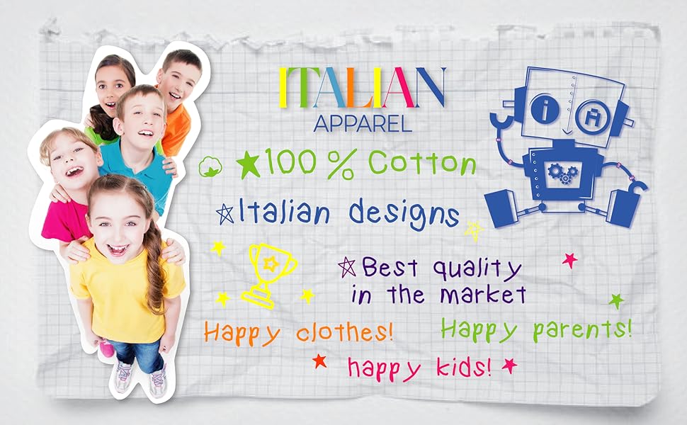 ITALIAN APPAREL - Happy Clothes - Happy Parents - Happy Kids