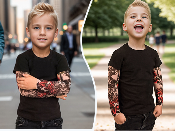 Kids Tattoo Sleeve T-Shirt Personal Top